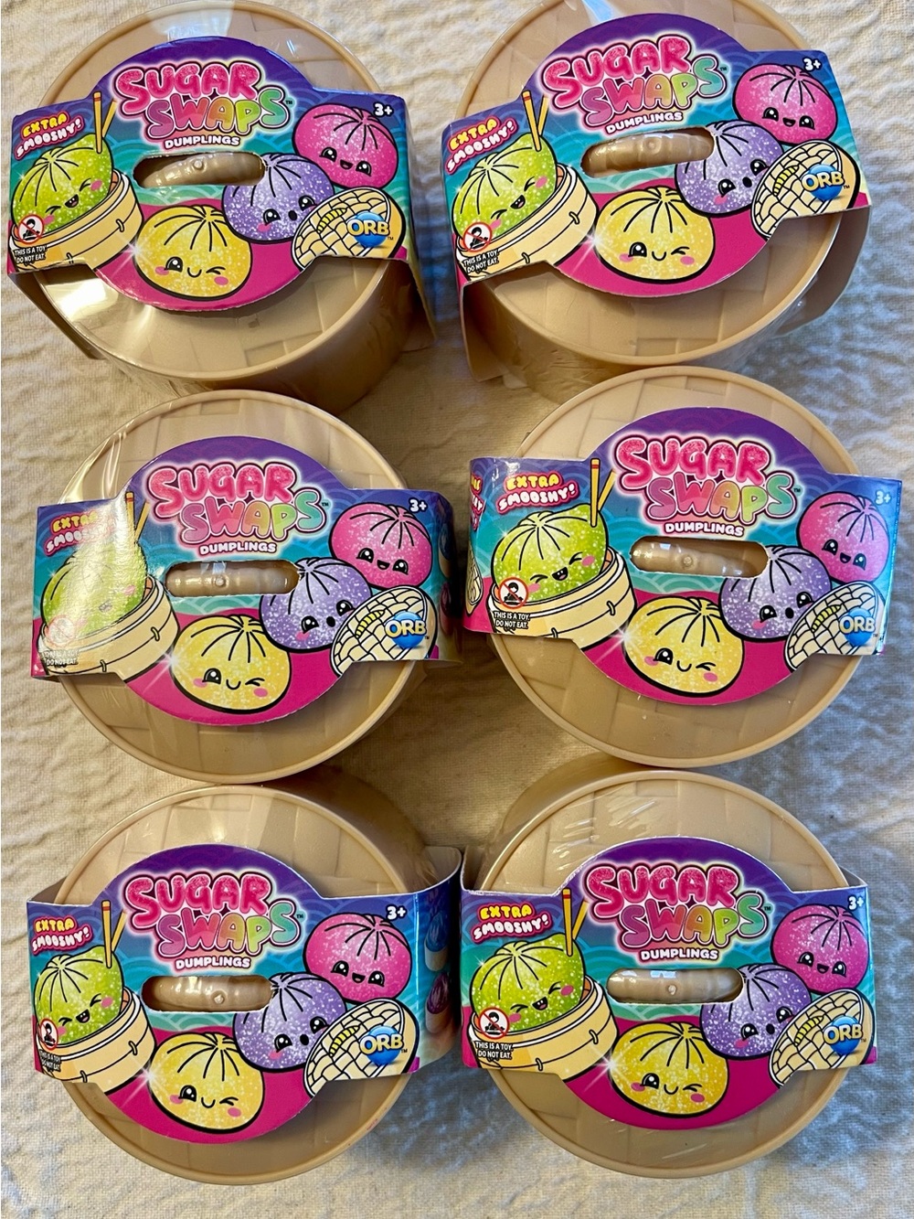 Sealed ORB Mystery Squashy Sugar Swaps Dumplings Blind 6pc Set NWT